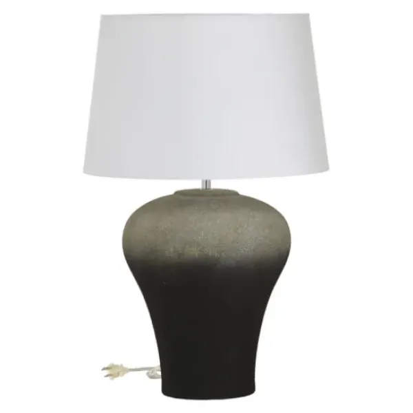 Table Lamps-Kirkland's Home Gray Ombre Ceramic Table Lamp White