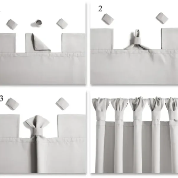Curtains & Drapes-Kirkland's Home Gray Ombre Stripe Curtain Panel Set, 95 In. Gray/White