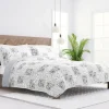 Quilts-Kirkland's Home Gray Patchwork Reversible 2-Pc. Twin Quilt Set Gray/White