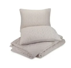 Duvets-Kirkland's Home Gray Raised Chevron 3-Pc. King Duvet Set