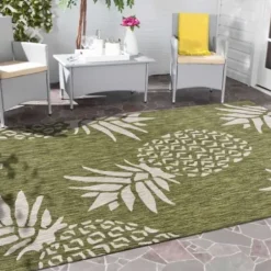 Outdoor Rugs-Kirkland's Home Gray Raised Honeycomb Indoor/Outdoor Area Rug, 7X9 Gray/White