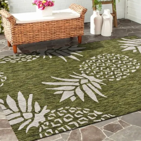Outdoor Rugs-Kirkland's Home Gray Raised Honeycomb Indoor/Outdoor Area Rug, 7X9 Gray/White