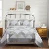 Quilts-Kirkland's Home Gray Reine-Marie King 3-Pc. Quilt Set Gray/Yellow/White
