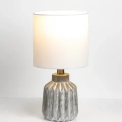 Table Lamps-Kirkland's Home Gray Ridge Table Lamp White