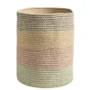 Baskets & Boxes-Kirkland's Home Gray Stripes And Paw Basket With Handles