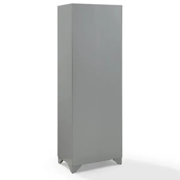Cabinets & Sideboards-Kirkland's Home Gray Tara Pantry Cabinet