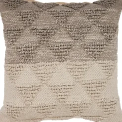 Pillows-Kirkland's Home Gray Textured Gradient Pillow Gray/Tan
