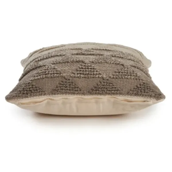Pillows-Kirkland's Home Gray Textured Gradient Pillow Gray/Tan