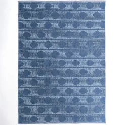 Outdoor Rugs-Kirkland's Home Gray Tile Motif Outdoor Runner, 2X7 Gray/White