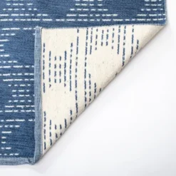 Outdoor Rugs-Kirkland's Home Gray Tile Motif Outdoor Runner, 2X7 Gray/White