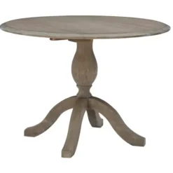 Dining Tables-Kirkland's Home Gray Wash Drop Leaf Dining Table