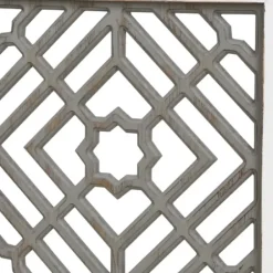 Wall Plaques-Kirkland's Home Gray Washed Wood & White Frame Cut Out Wall Plaque Gray/White