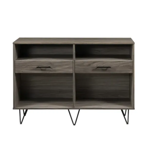 Console Tables-Kirkland's Home Gray Weathered Farmhouse Table Console