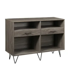 Console Tables-Kirkland's Home Gray Weathered Farmhouse Table Console