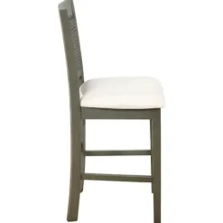 Bar Stools & Counter Height Stools-Kirkland's Home Gray Wilbur Cane Back Counter Stools, Set Of 2 Gray/White
