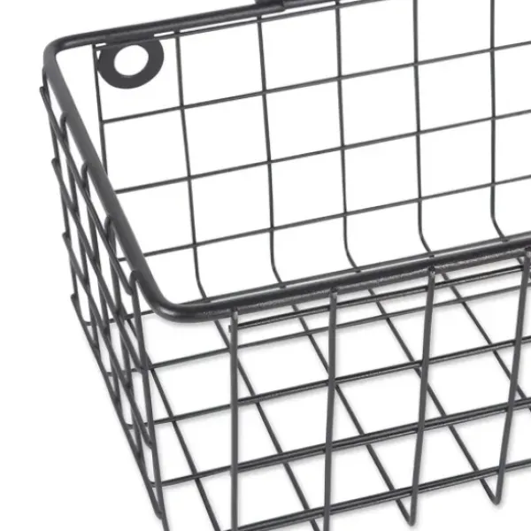 Shelves-Kirkland's Home Gray Wire Wall Baskets, Set Of 2