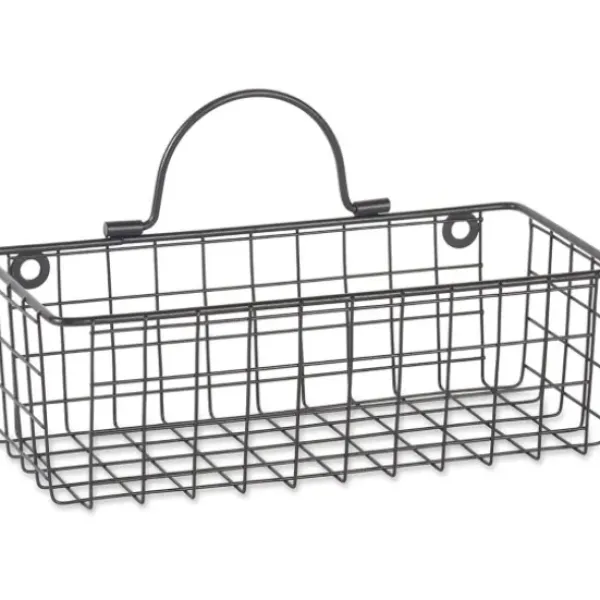 Shelves-Kirkland's Home Gray Wire Wall Baskets, Set Of 2