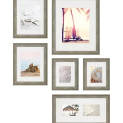Gallery Wall Frames-Kirkland's Home Gray Wood 6-Pc. Gallery Wall Picture Frame Set