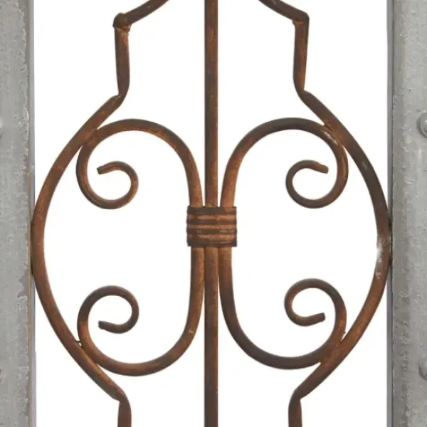 Wall Plaques-Kirkland's Home Gray Wood Traditional Scroll Wall Plaque Gray/Brown