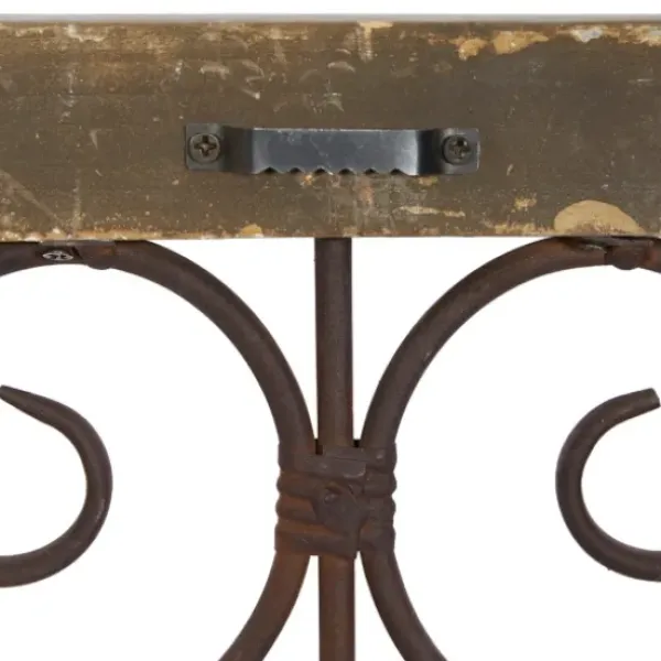 Wall Plaques-Kirkland's Home Gray Wood Traditional Scroll Wall Plaque Gray/Brown