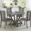 Dining Tables-Kirkland's Home Gray Wooden Fiji Round Dining Table