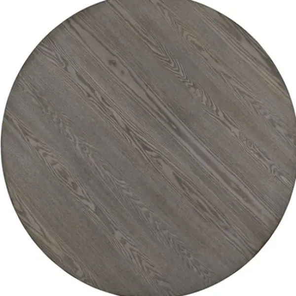 Dining Tables-Kirkland's Home Gray Wooden Fiji Round Dining Table