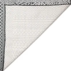Outdoor Rugs-Kirkland's Home Gray Zig-Zag Ezra Indoor/Outdoor Area Rug, 4X7 Gray/White