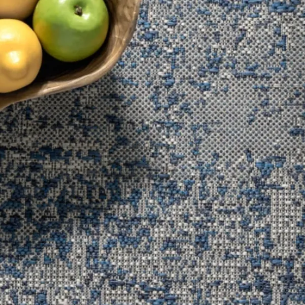 Outdoor Rugs-Kirkland's Home Gray Zig-Zag Ezra Indoor/Outdoor Area Rug, 6X9 Gray/White