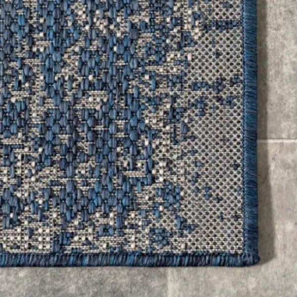 Outdoor Rugs-Kirkland's Home Gray Zig-Zag Ezra Indoor/Outdoor Area Rug, 6X9 Gray/White
