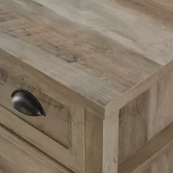 Dressers & Chests-Kirkland's Home Graywash Wood Cup Handle Dresser Tan