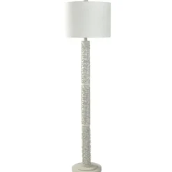 Floor Lamps-Kirkland's Home Greecian Leaves Floor Lamp White