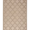 Outdoor Rugs-Kirkland's Home Greek Key Sun Shower Outdoor Area Rug, 7X9 Black/Tan