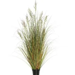 Trees & Topiaries-Kirkland's Home Green And Brown Potted Grass, 36 In.