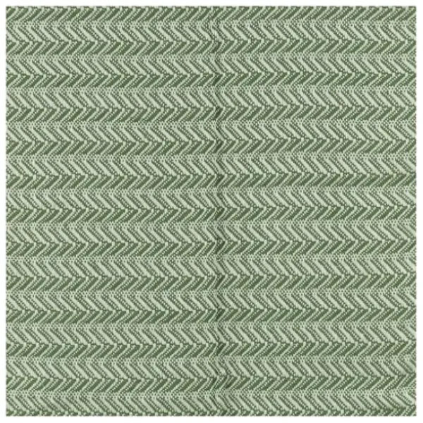 Blankets & Throws-Kirkland's Home Green And Ivory Chevron Cotton Throw Green/Ivory