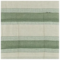 Blankets & Throws-Kirkland's Home Green And Natural Colorblock Chevron Throw Green/Tan