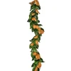 Arrangements & Greenery-Kirkland's Home Green And Orange Magnolia Leaf Garland Green/Orange
