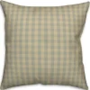 Pillows-Kirkland's Home Green And Yellow Plaid Pillow Green/Yellow