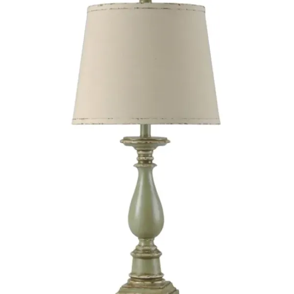 Table Lamps-Kirkland's Home Green French Country Table Lamp Ivory