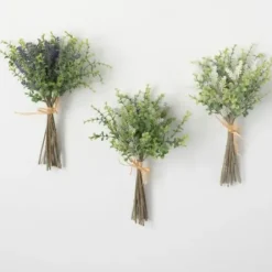 Stems & Bouquets-Kirkland's Home Green Lavender Herb Bundles, Set Of 3 Green/Purple