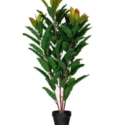 Trees & Topiaries-Kirkland's Home Green Myrtle Tree In Black Planter