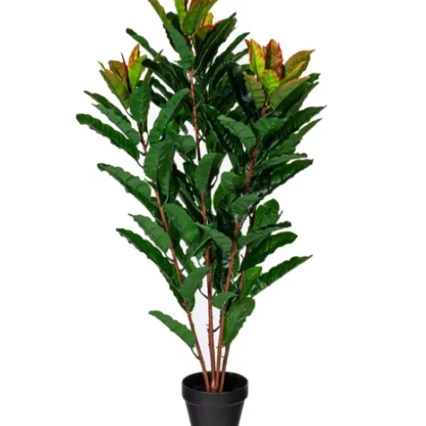 Trees & Topiaries-Kirkland's Home Green Myrtle Tree In Black Planter