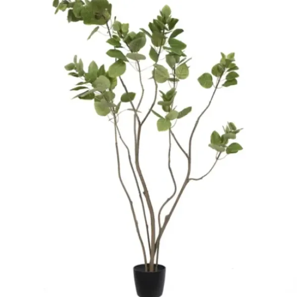 Trees & Topiaries-Kirkland's Home Green Potted Cotinus Coggygria Tree, 4 Ft.