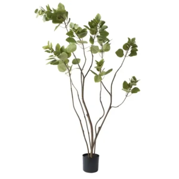 Trees & Topiaries-Kirkland's Home Green Potted Cotinus Coggygria Tree, 4 Ft.