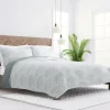 Quilts-Kirkland's Home Green Scalloped Reversible 3-Pc. King Quilt Set Green/White