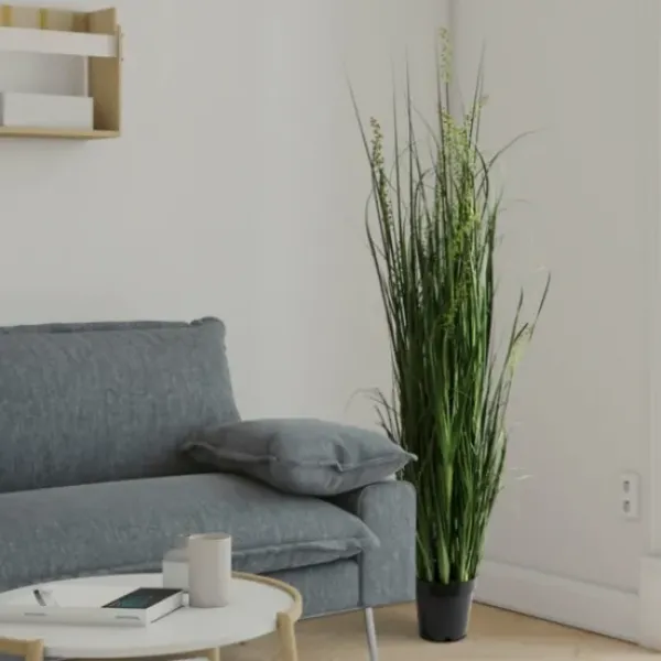 Trees & Topiaries-Kirkland's Home Green Sheep Grass Potted Plant