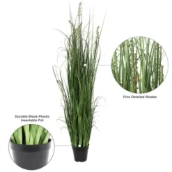 Trees & Topiaries-Kirkland's Home Green Sheep Grass Potted Plant