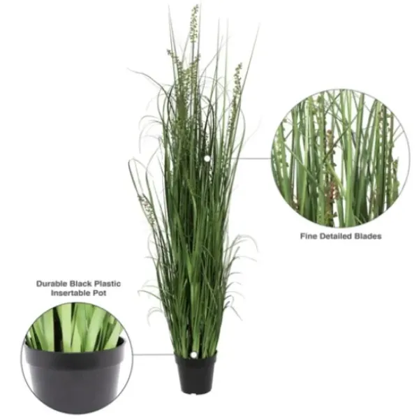 Trees & Topiaries-Kirkland's Home Green Sheep Grass Potted Plant