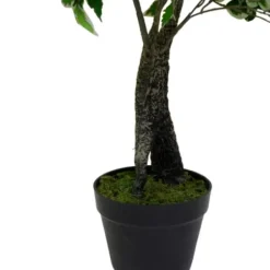 Trees & Topiaries-Kirkland's Home Green Variegated Leaf Ficus Tree