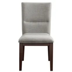 Dining Chairs-Kirkland's Home Greige And Walnut Dining Chairs, Set Of 2 Tan/Gray