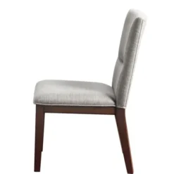 Dining Chairs-Kirkland's Home Greige And Walnut Dining Chairs, Set Of 2 Tan/Gray